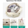 image:imageBAGSMART Gym Bag for Women Duffle Bag for Travel with Wet Pocket Lightweight Carry on Weekender Duffel Water ResistantMIvory