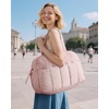image:imageBAGSMART Gym Bag for Women Duffle Bag for Travel with Wet Pocket Lightweight Carry on Weekender Duffel Water ResistantPink