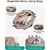 image:imageBAGSMART Gym Bag for Women Duffle Bag for Travel with Wet Pocket Lightweight Carry on Weekender Duffel Water ResistantTan