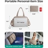 image:imageBAGSMART Gym Bag for Women Lightweight Personal Item Travel Bag Puffer Duffle Bag 2PC Travel Bag Quilted Carry On Weekender Overnight Bag Puffy Duffel Bag for Travel Water ResistantBrownBlack