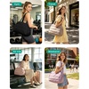 image:imageBAGSMART Gym Bag for Women Lightweight Personal Item Travel Bag Puffer Duffle Bag 2PC Travel Bag Quilted Carry On Weekender Overnight Bag Puffy Duffel Bag for Travel Water ResistantBrownMist Purple