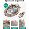 image:imageBAGSMART Gym Bag for Women Lightweight Personal Item Travel Bag Puffer Duffle Bag 2PC Travel Bag Quilted Carry On Weekender Overnight Bag Puffy Duffel Bag for Travel Water ResistantBrownBrown