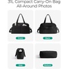 image:imageBAGSMART Gym Bag for Women Lightweight Puffer Duffle Bag 2PC Travel Bag 31L Weekender Overnight Bag Quilted Carry On Tote Bag Diaper Hospital Dance Bag for Travel Gym Water Resistant PinkBlack