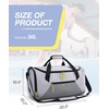 image:imageBAGSMART Gym Bag for Women Men 36L Small Sports Bag With Shoe Bag Lightweight Weekender Carry On Duffel Bag Water Resistant Workout Duffel Bags for Traveling  GrayGrey