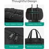 image:imageBAGSMART Gym Bag for Women Personal Item Puffer Duffle Bag Weekender Overnight Carry On Tote Handag for TravelBlack