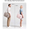image:imageBAGSMART Gym Bag for Women Personal Item Puffer Duffle Bag Weekender Overnight Carry On Tote Handag for TravelCamel
