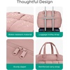 image:imageBAGSMART Gym Bag for Women Personal Item Puffer Duffle Bag Weekender Overnight Carry On Tote Handag for TravelDark Pink