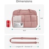 image:imageBAGSMART Gym Bag for Women Personal Item Puffer Duffle Bag Weekender Overnight Carry On Tote Handag for TravelDark Pink