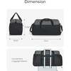 image:imageBAGSMART Gym Bags for Men Women Foldable Travel Duffle Bag Lightweight Weekender Duffel Bag With Shoe Compartment Water Resistant Workout Duffle Sports Bag for Travel Yoga BlackBlack