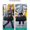 image:imageBAGSMART Gym Bags for Men Women Foldable Travel Duffle Bag Lightweight Weekender Duffel Bag With Shoe Compartment Water Resistant Workout Duffle Sports Bag for Travel Yoga BlackBlack