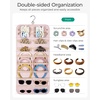 image:imageBAGSMART Hanging Jewelry Organizer Claw Clip Holder for Headbands Sunglasses Hair Clips Claw Clips DoubleSided on Closet Wall Door 1 piece LargeBlackBlack