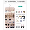 image:imageBAGSMART Hanging Jewelry Organizer Claw Clip Holder for Headbands Sunglasses Hair Clips Claw Clips DoubleSided on Closet Wall Door 1 piece LargeBlackBlack