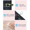 image:imageBAGSMART Hanging Jewelry Organizer Dust Proof Sunglasses Storage Case Wall Mounted Travel Dual Sided Glasses Case Multiple Pairs Eyeglasses Holder with 32 Clear Slots amp Metal Hook BlackBlack