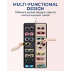 image:imageBAGSMART Hanging Jewelry Organizer Dust Proof Sunglasses Storage Case Wall Mounted Travel Dual Sided Glasses Case Multiple Pairs Eyeglasses Holder with 32 Clear Slots amp Metal Hook BlackBlack