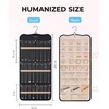 image:imageBAGSMART Hanging Jewelry Organizer Necklace Holder Antitangle Earrings Rings Hanger with 20 Jewelry Bags Travel Storage Roll with Pockets Hang on Closet Wall Door1 Piece Large BlackBlack