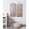 image:imageBAGSMART Hanging Jewelry Organizer Necklace Holder Antitangle Earrings Rings Hanger with 20 Jewelry Bags Travel Storage Roll with Pockets Hang on Closet Wall Door1 Piece Large BlackGrey