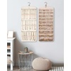image:imageBAGSMART Hanging Jewelry Organizer Necklace Holder Antitangle Earrings Rings Hanger with 20 Jewelry Bags Travel Storage Roll with Pockets Hang on Closet Wall Door1 Piece Large BlackBeige