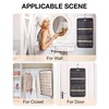 image:imageBAGSMART Hanging Jewelry Organizer Storage Roll with Hanger Metal Hooks DoubleSided Jewelry Holder for Earrings Necklaces Rings on Closet Wall Door 1 piece Large BlackBlack