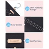 image:imageBAGSMART Hanging Jewelry Organizer Storage Roll with Hanger Metal Hooks DoubleSided Jewelry Holder for Earrings Necklaces Rings on Closet Wall Door 1 piece Large BlackBlack