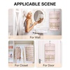 image:imageBAGSMART Hanging Jewelry Organizer Storage Roll with Hanger Metal Hooks DoubleSided Jewelry Holder for Earrings Necklaces Rings on Closet Wall Door 1 piece Large BlackPink