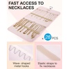 image:imageBAGSMART Hanging Jewelry Organizer Storage Roll with Hanger Metal Hooks DoubleSided Jewelry Holder for Earrings Necklaces Rings on Closet Wall Door 1 piece Large BlackPink