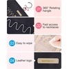 image:imageBAGSMART Hanging Jewelry Organizer Storage Roll with Hanger Metal Hooks DoubleSided Jewelry Holder for Earrings Necklaces Rings on Closet Wall Door 1 piece Large BlackBlack
