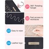 image:imageBAGSMART Hanging Jewelry Organizer Storage Roll with Hanger Metal Hooks DoubleSided Jewelry Holder for Earrings Necklaces Rings on Closet Wall Door 1 piece Large BlackBlack