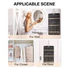 image:imageBAGSMART Hanging Jewelry Organizer Storage Roll with Hanger Metal Hooks DoubleSided Jewelry Holder for Earrings Necklaces Rings on Closet Wall Door 1 piece Large BlackBlack
