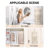 image:imageBAGSMART Hanging Jewelry Organizer Storage Roll with Hanger Metal Hooks DoubleSided Jewelry Holder for Earrings Necklaces Rings on Closet Wall Door 1 piece Large BlackBeige