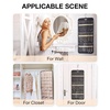image:imageBAGSMART Hanging Jewelry Organizer Storage Roll with Hanger Metal Hooks DoubleSided Jewelry Holder for Earrings Necklaces Rings on Closet Wall Door 1 piece Large BlackBlack