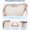 image:imageBAGSMART Hanging Packing Cubes for Travel 6 Set Clear Waterproof Packing Cubes for Suitcases Storage Organizer for Hanging Closet with Zipper Handles and Hook Baby PinkBaby Pink