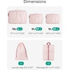 image:imageBAGSMART Hanging Packing Cubes for Travel Hanging Shelves for Suitcases Organizers Wet Dry Bags 5 Pack Travel Bags Reusable for Swimsuits BeigeBlue