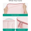 image:imageBAGSMART Hanging Packing Cubes for Travel Hanging Shelves for Suitcases Organizers Wet Dry Bags 5 Pack Travel Bags Reusable for Swimsuits BeigeBlue