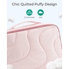 image:imageBAGSMART Hanging Packing Cubes for Travel Hanging Shelves for Suitcases Organizers Wet Dry Bags 5 Pack Travel Bags Reusable for Swimsuits BeigeWhite Opal