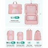 image:imageBAGSMART Hanging Travel Packing Cubes 6 Set Large Travel Cubes for Women Cruise Ship Essentials Suitcase Organizers