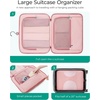 image:imageBAGSMART Hanging Travel Packing Cubes 6 Set Large Travel Cubes for Women Cruise Ship Essentials Suitcase Organizers