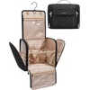 image:imageBAGSMART Hanging Travel Toiletry Bag Large Capacity Waterresistant Cosmetic Organizer with Handle for Brushes Accessories BlackBlack
