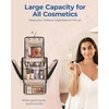 image:imageBAGSMART Hanging Travel Toiletry Bag Large Capacity Waterresistant Cosmetic Organizer with Handle for Brushes Accessories BlackBlack
