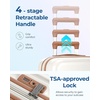 image:imageBAGSMART Hardside Expandable Luggage With Spinner Wheels PC Lightweight CarryOn Luggage Airline Approved With TSA Lock Durable Women Travel Suitcase Carry On 20 Inch PinkBeige