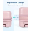 image:imageBAGSMART Hardside Expandable Luggage With Spinner Wheels PC Lightweight CarryOn Luggage Airline Approved With TSA Lock Durable Women Travel Suitcase Carry On 20 Inch PinkPink