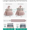image:imageBAGSMART Insulated Lunch Box for Women Double Deck Leakproof Cooler Bag with Expandable Design for Office Work amp Outdoor PicnicBlack