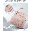 image:imageBAGSMART Insulated Lunch Box for Women Double Deck Leakproof Cooler Bag with Expandable Design for Office Work amp Outdoor PicnicDusky Pink