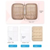 image:imageBAGSMART Jewelry Travel Organizer Case for Home Jewelry Organizer Storage Ring Binder Clear Bags Zipper Rolls Pouch for Necklaces Earrings Rings Bracelets Teal01Pink