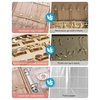 image:imageBAGSMART Jewelry Travel Organizer Case for Home Jewelry Organizer Storage Ring Binder Clear Bags Zipper Rolls Pouch for Necklaces Earrings Rings Bracelets Teal03Teal