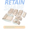 image:imageBAGSMART Keep Shape Packing Cubes 7 Set for Travel Lightweight Cubes Suitcase Organizer Bags Set for Essentials01White Opal