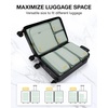 image:imageBAGSMART Keep Shape Packing Cubes for Travel 6 Set Travel Cubes for Packing Lightweight Suitcase Organizer Bags Set for Travel Essentials05Balsam Green