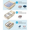 image:imageBAGSMART Keep Shape Packing Cubes for Travel 6 Set Travel Cubes for Packing Lightweight Suitcase Organizer Bags Set for Travel EssentialsCornSilk Yellow