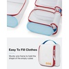 image:imageBAGSMART Keep Shape Packing Cubes for Travel 6 Set Travel Cubes for Packing Lightweight Suitcase Organizer Bags Set for Travel EssentialsMondrian