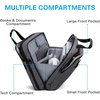 image:imageBAGSMART Laptop Bag 156 Inch Briefcase Men Lockable Computer Bag Work Bag WaterRepellent Shoulder Messenger Bag Travel Office Business Black  Work Bag WaterRepellent Shoulder Messenger Bag Travel Office BusinessDark Grey173 Inch