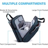 image:imageBAGSMART Laptop Bag 156 Inch Briefcase Men Lockable Computer Bag Work Bag WaterRepellent Shoulder Messenger Bag Travel Office Business Black  Work Bag WaterRepellent Shoulder Messenger Bag Travel Office BusinessDark Blue173 Inch